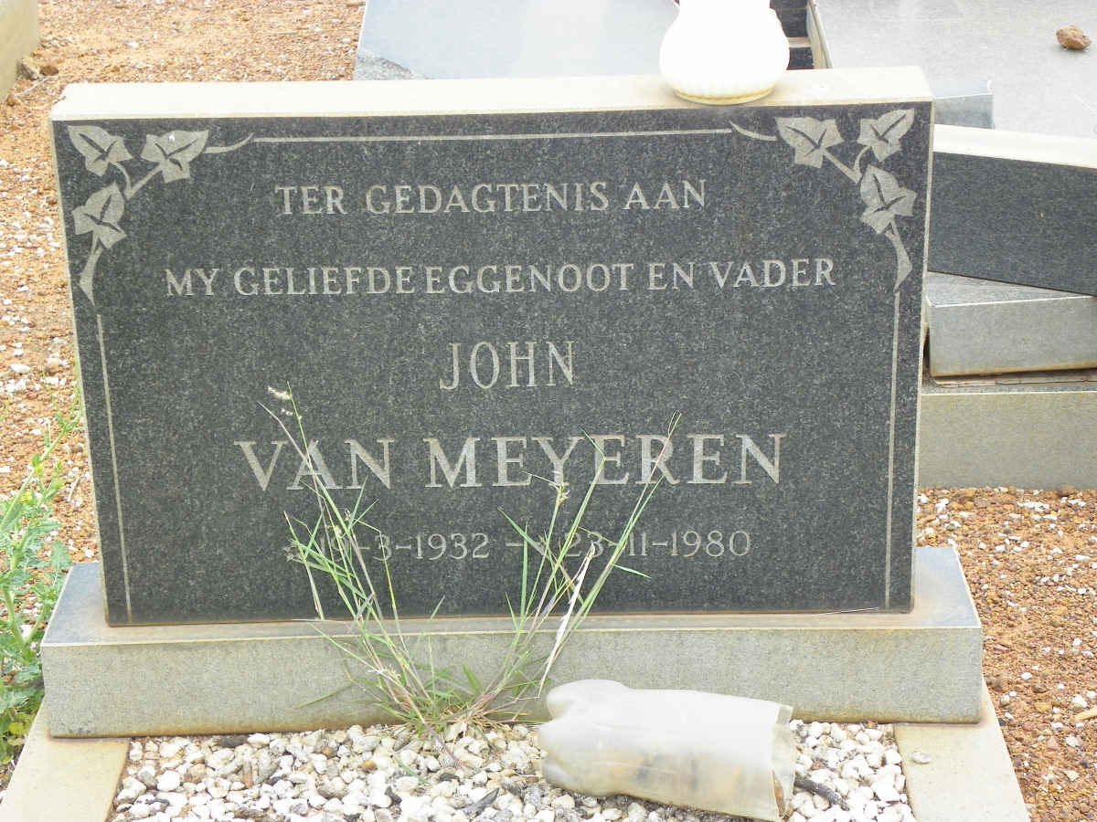 MEYEREN John, van 1932-1980