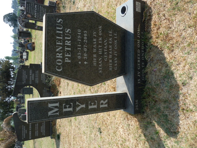 MEYER Cornelius Petrus 1940-2005