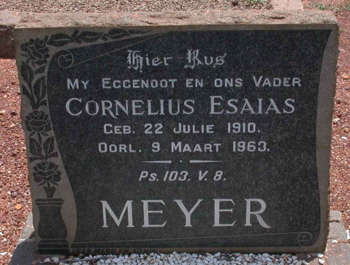 MEYER Cornelius Esaias 1910-1963