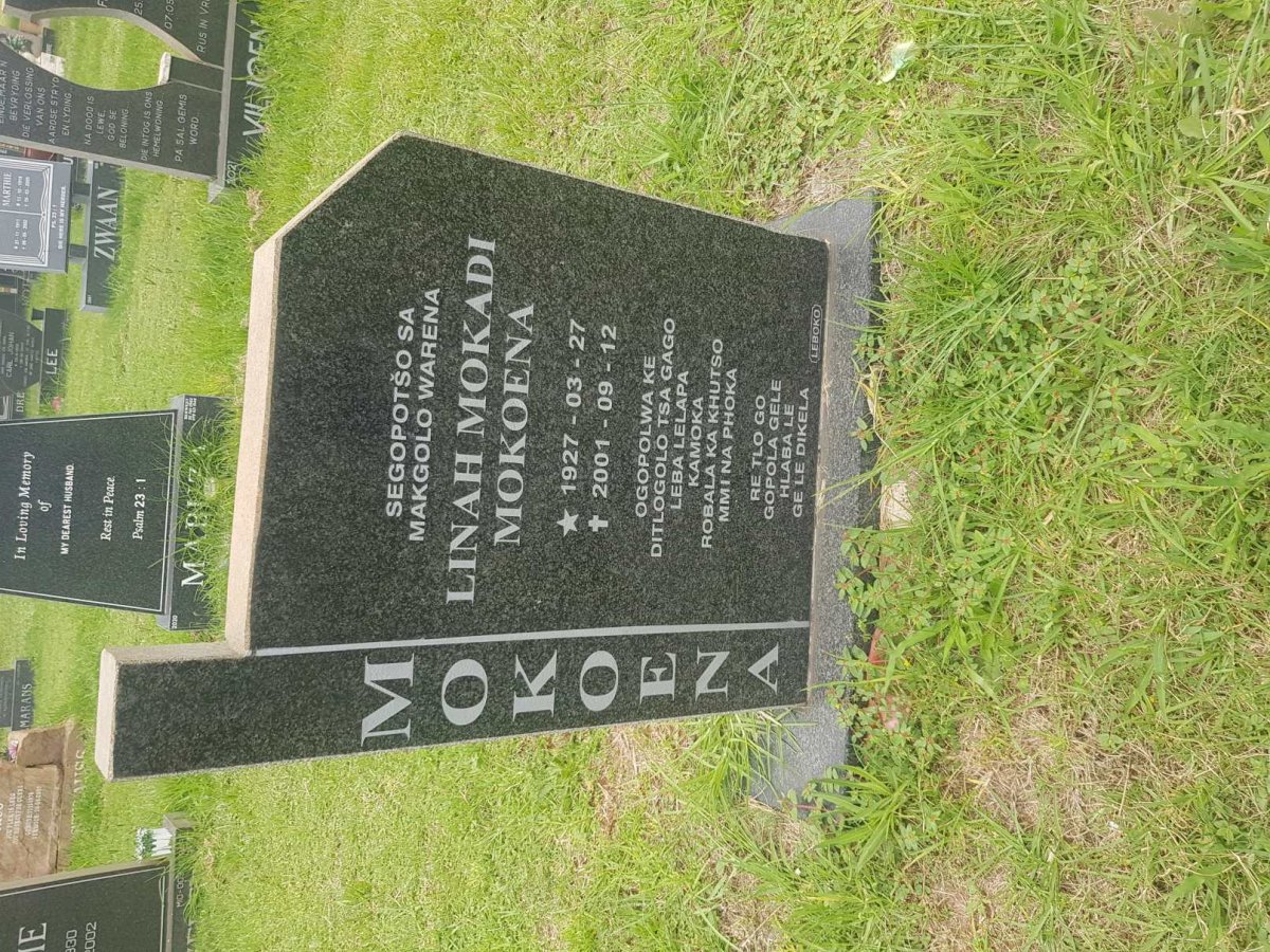 MOKOENA Linah Mokadi 1927-2001