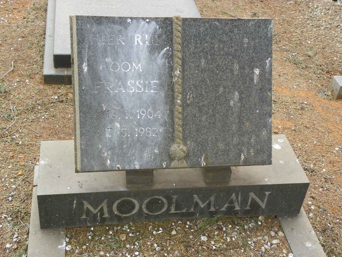 MOOLMAN Frassie 1904-1982
