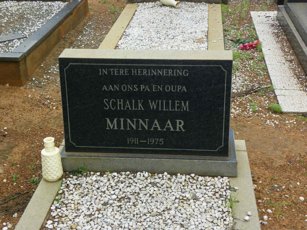 MINNAAR Schalk Willem 1911-1975