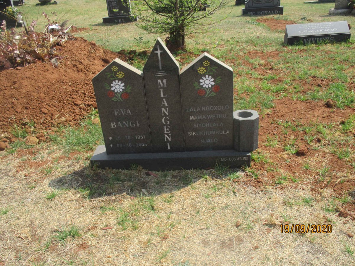 MLANGENI Eva Bangi 1957-2005 #1