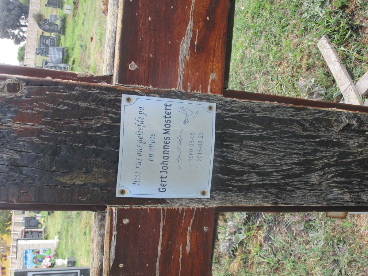 MOSTERT Gert Johannes 1960-2015