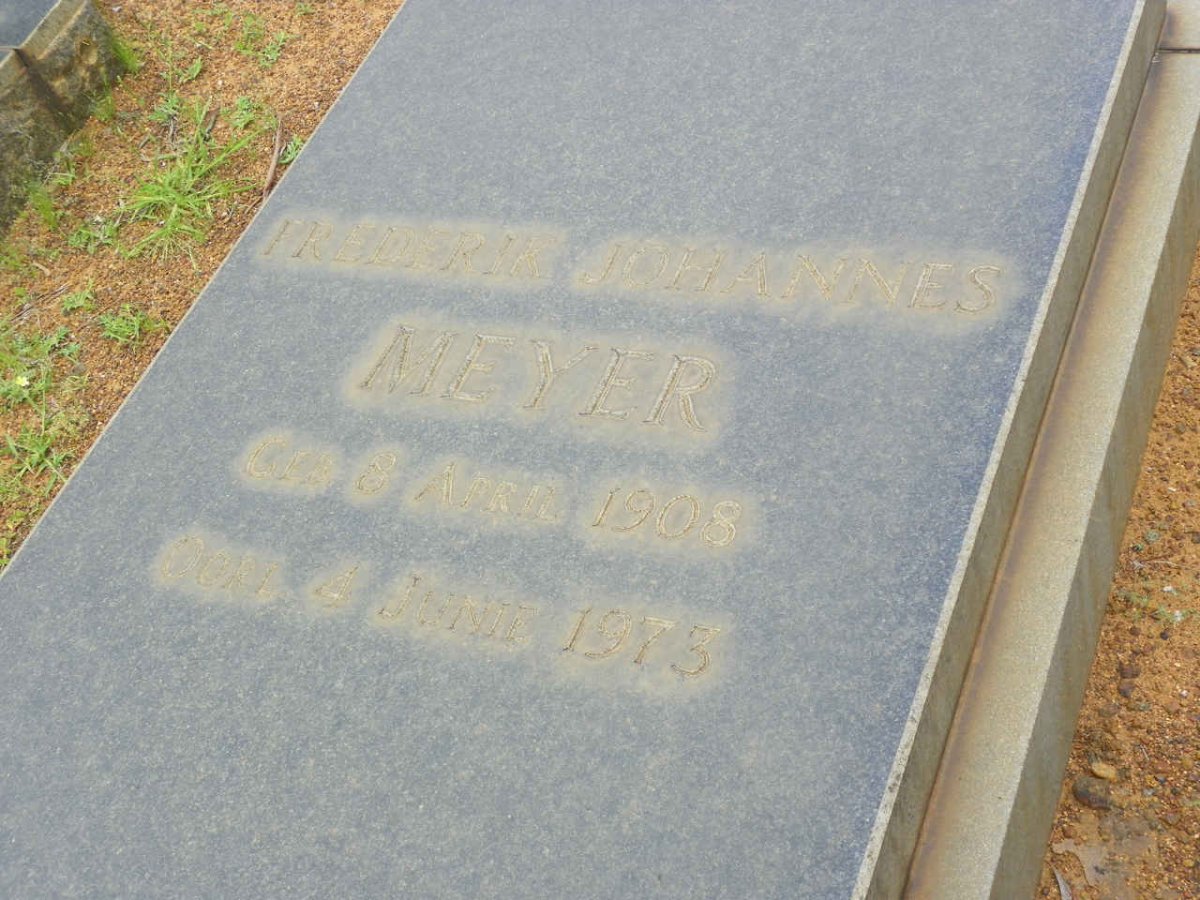 MEYER Frederik Johannes 1908-1973