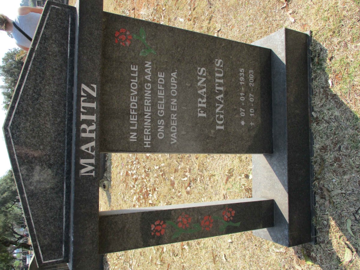 MARITZ Frans Ignatius 1935-2003