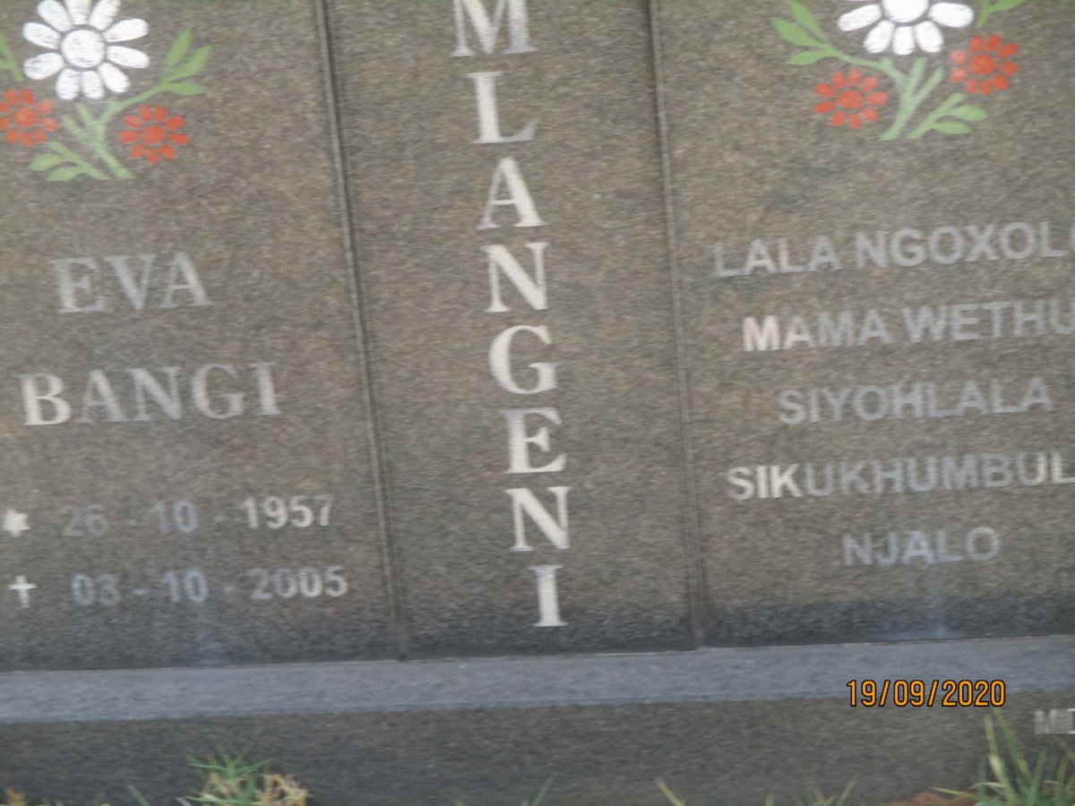 MLANGENI Eva Bangi 1957-2005 #2