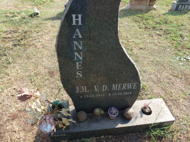 MERWE J.H., v.d. 1945-2010