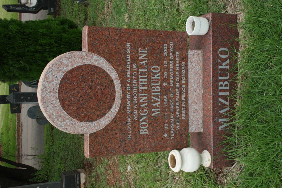 MAZIBUKO Bongani Thulane 1985-2002