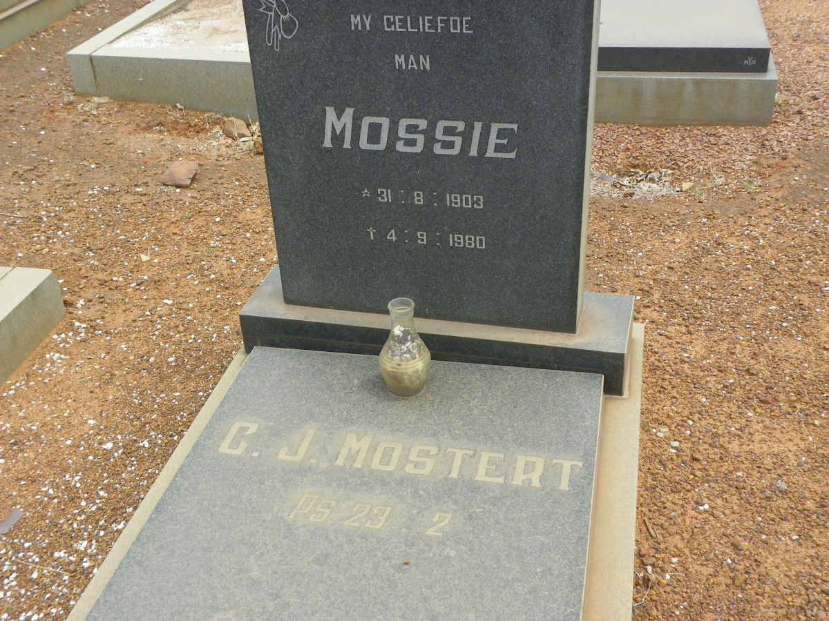 MOSTERT C.J. 1903-1980