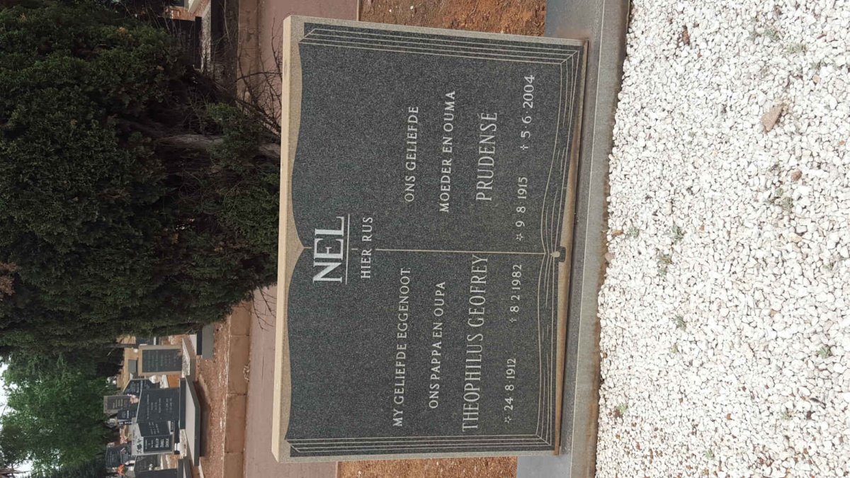 NEL Theophilus Geofrey 1912-1982 &amp; Prudense 1915-2004