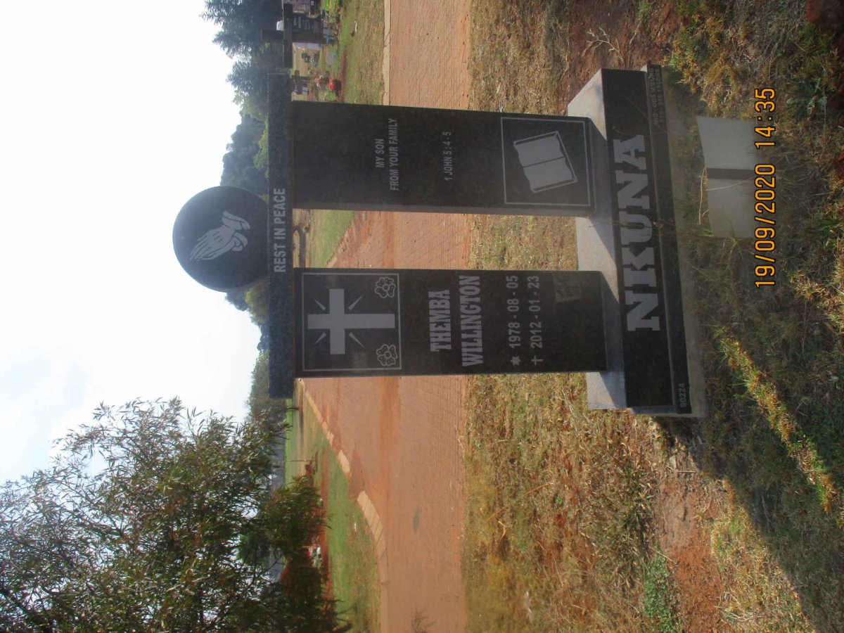 NKUNA Themba Willington 1978-2012