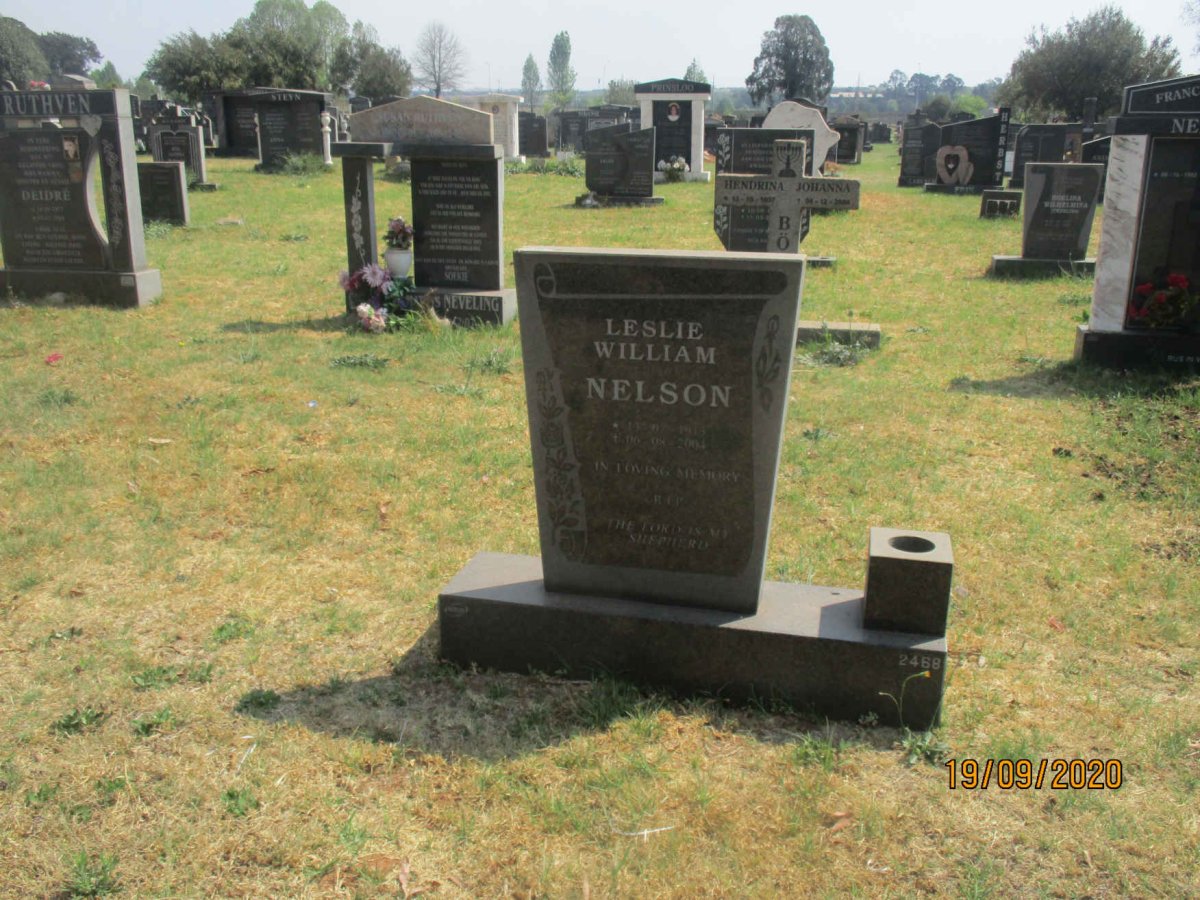 NELSON Leslie William 19?3-2004