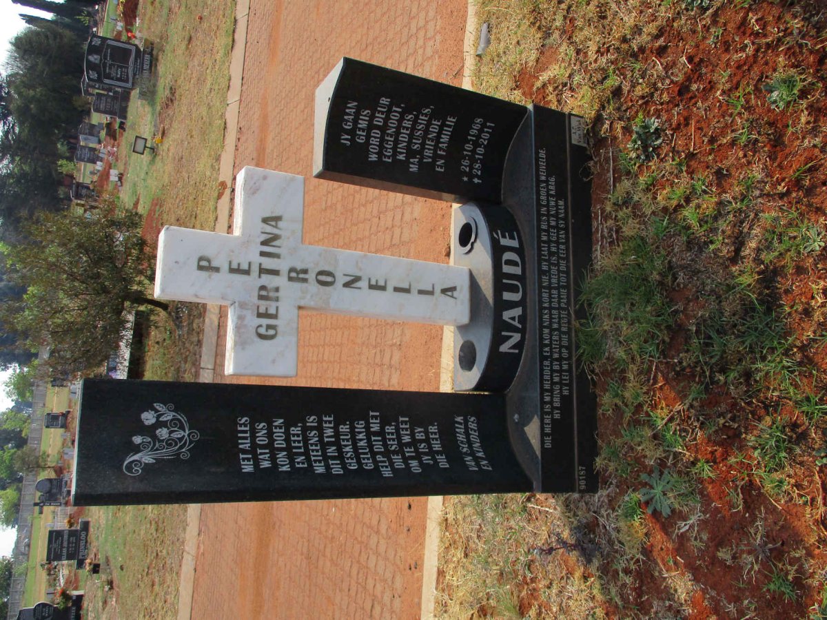 NAUDÉ Gertina Petronella 1968-2011