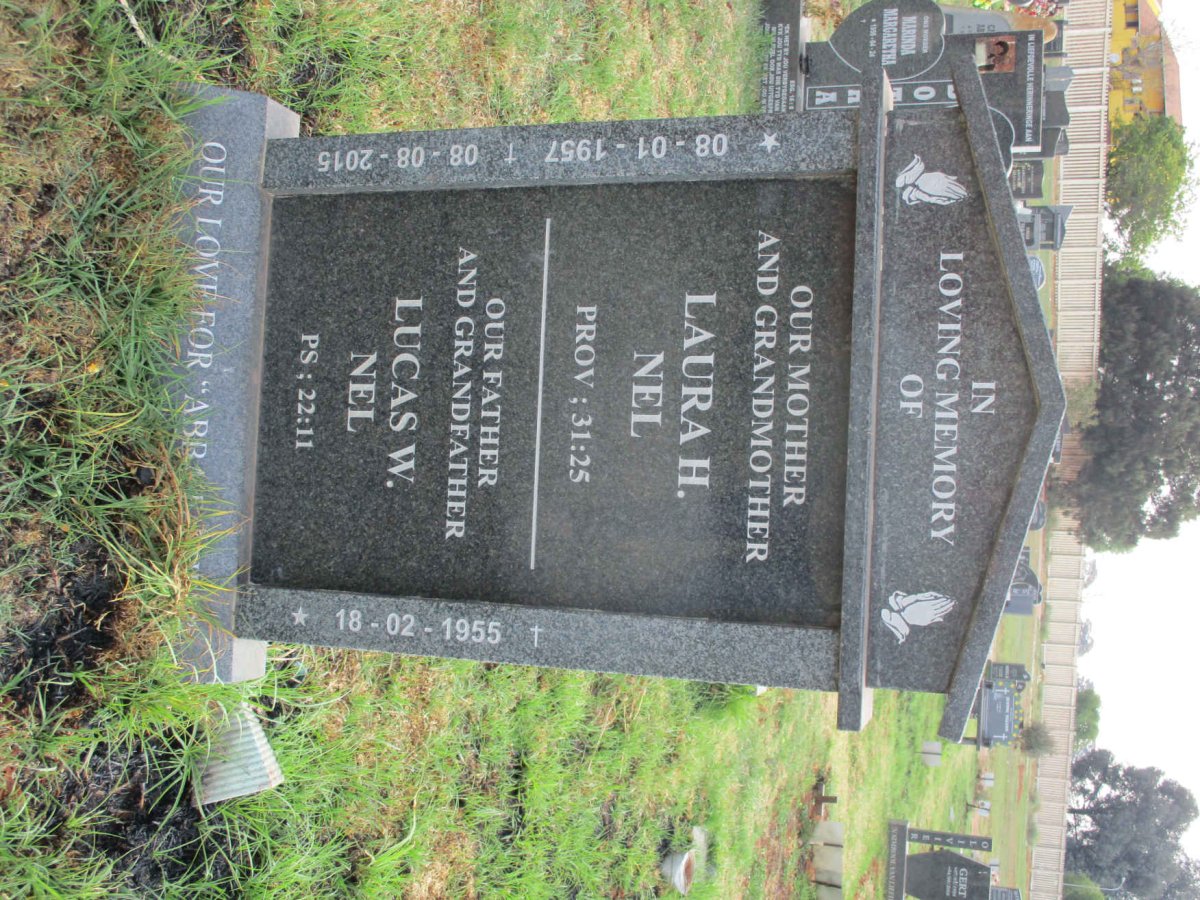 NEL Lucas W. 1955- &amp; Laura H. 1957-2015