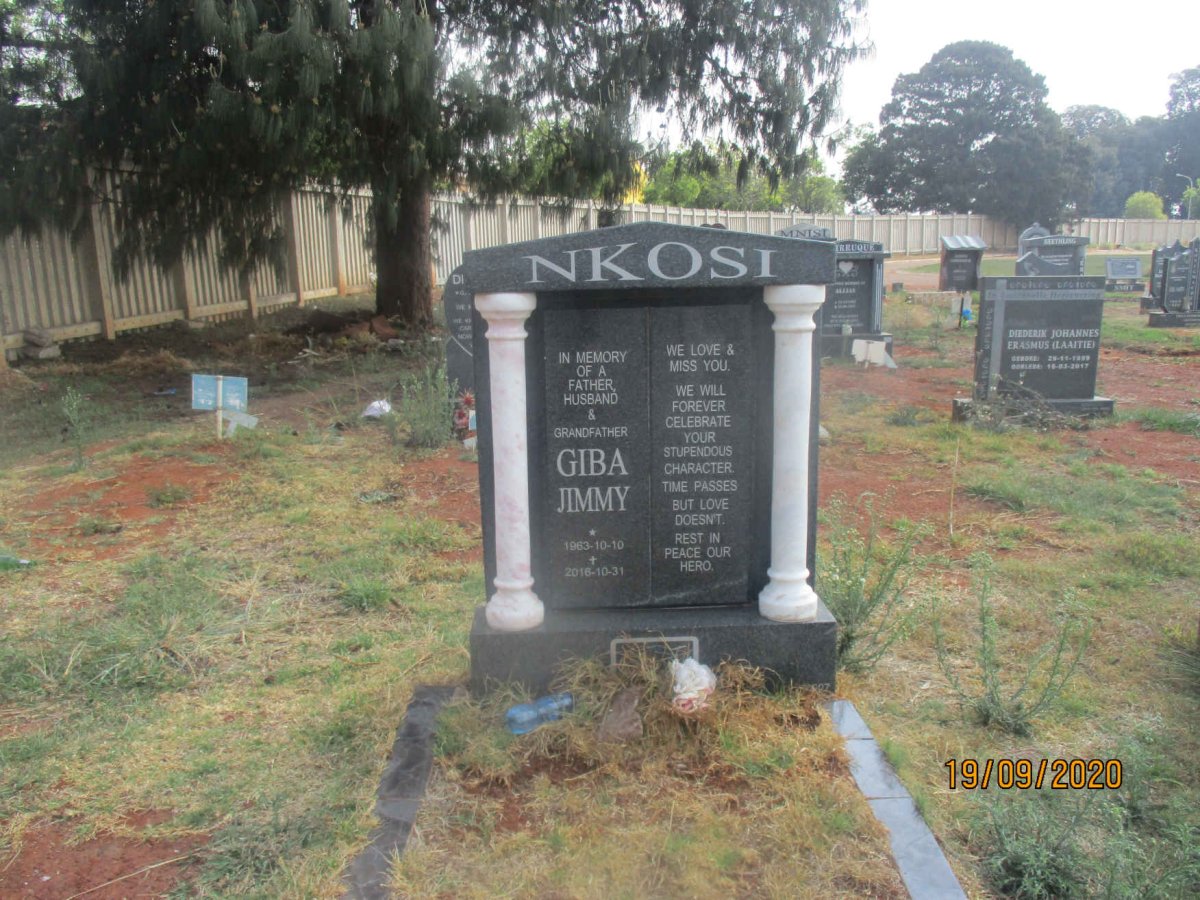 NKOSI Giba Jimmy 1963-2016