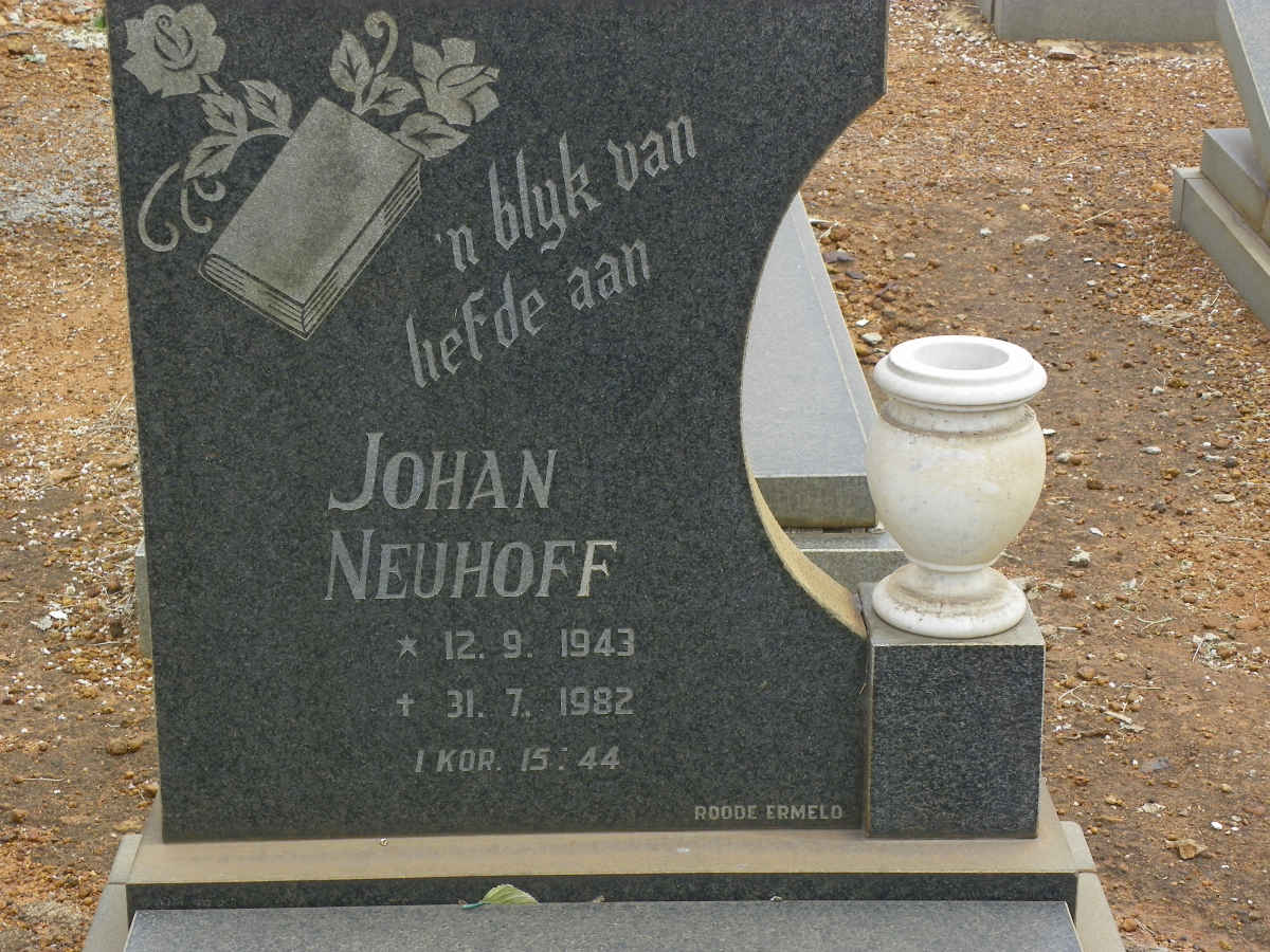 NEUHOFF Johan 1943-1982