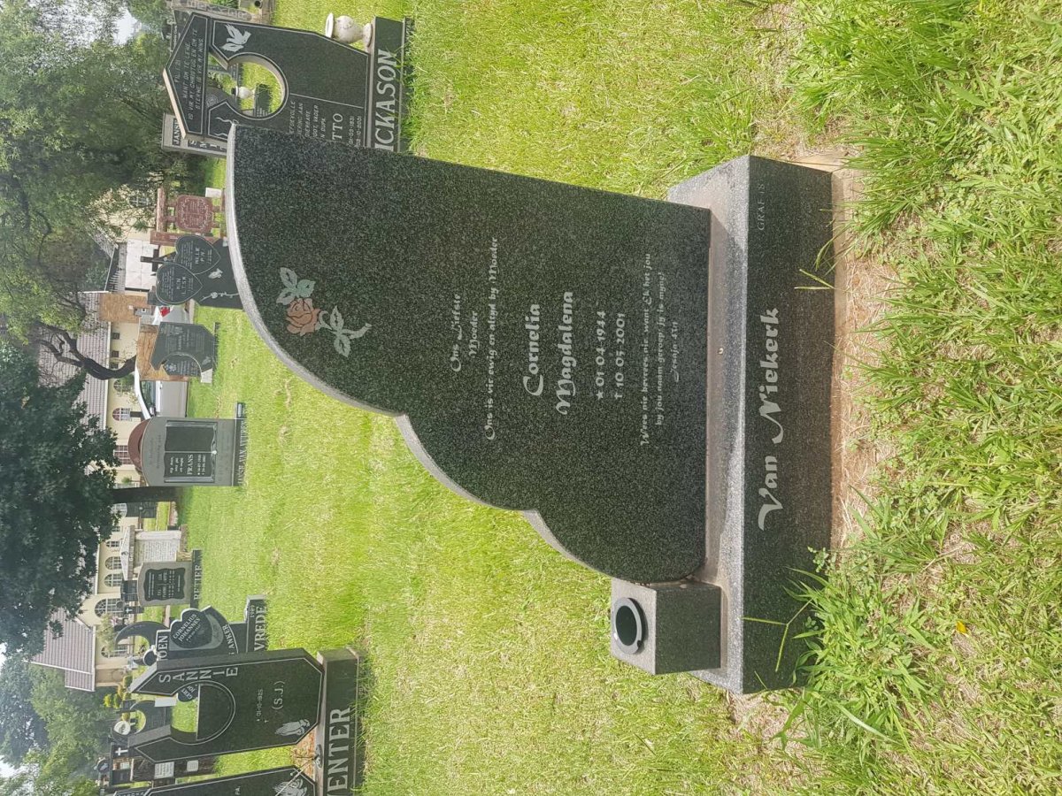 NIEKERK Cornelia Magdalena, van 1944-2001