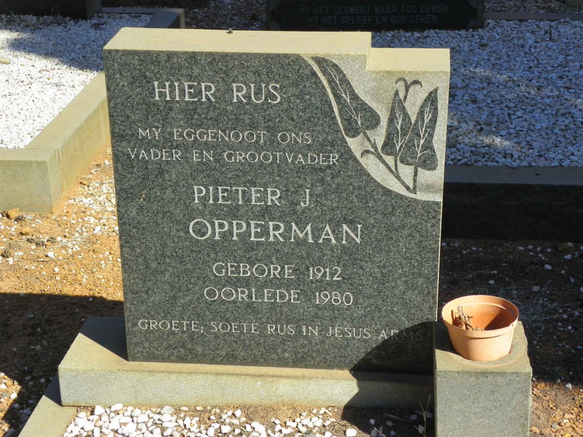 OPPERMAN Pieter J. 1912-1980