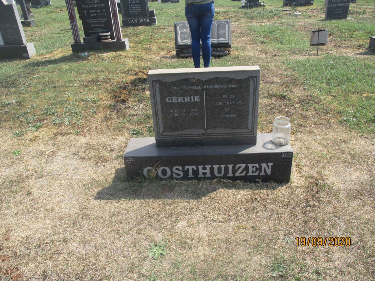 OOSTHUIZEN Gerrie 1935-2008