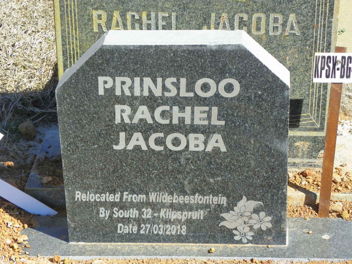PRINSLOO Rachel Jacoba 1924-1978 #1