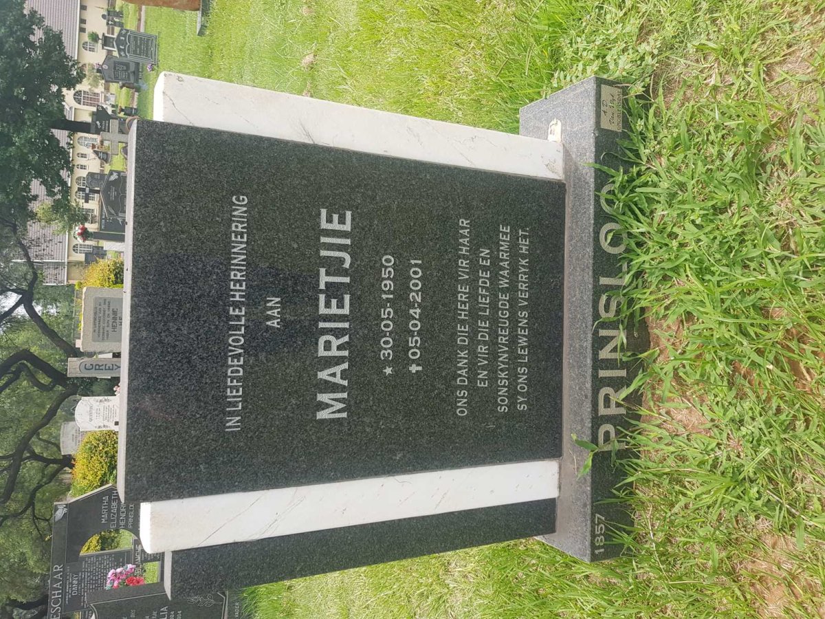 PRINSLOO Marietjie 1950-2001