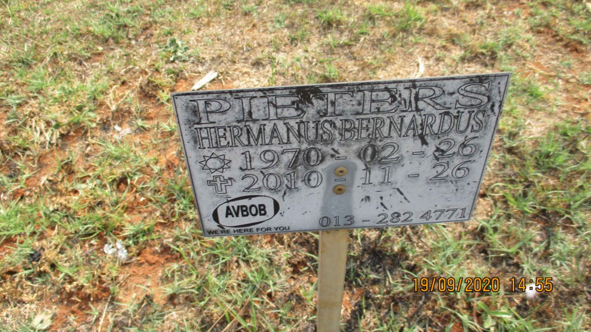 PIETERS Hermanus Bernardus 1970-2010