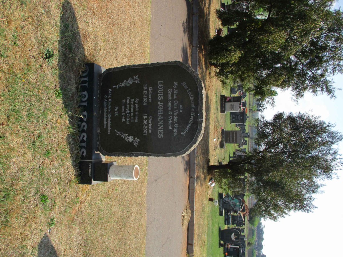 PLESSIS Louis Johannes, du 1934-2007