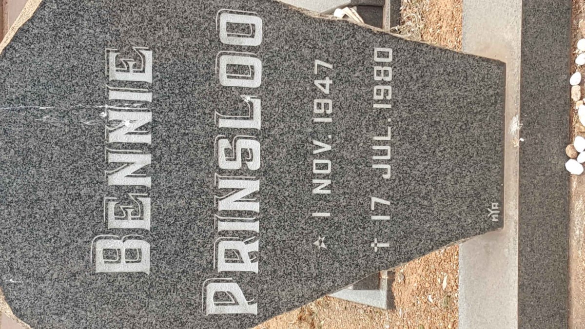 PRINSLOO Bennie 1947-1980