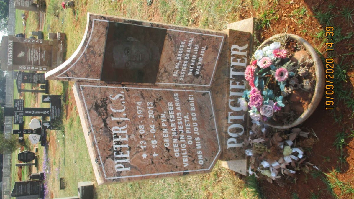 POTGIETER Pieter J.C.S. 1974-2013