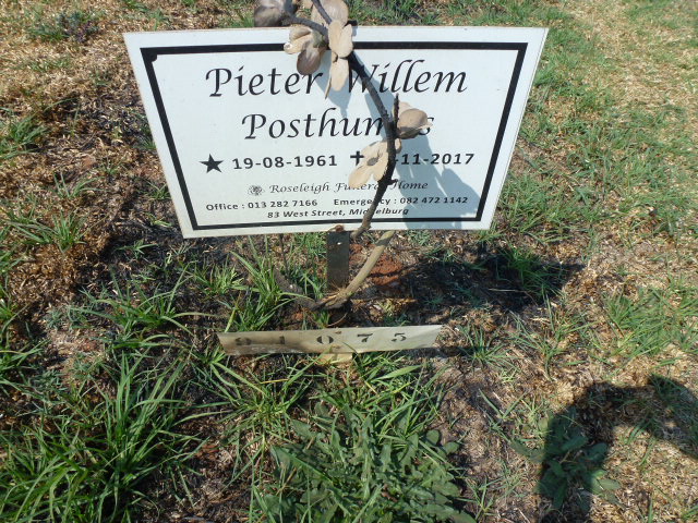 POSTHUMUS Pieter Willem 1961-2017