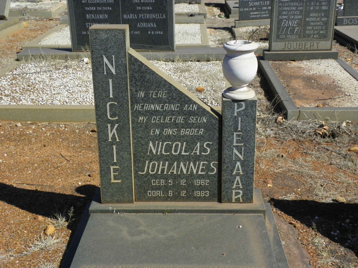 PIENAAR Nicolas Johannes 1962-1983