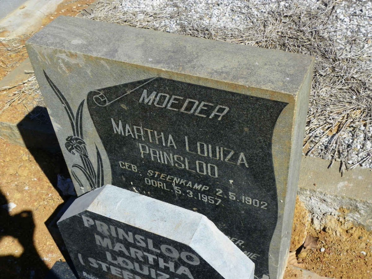 PRINSLOO Martha Louiza nee STEENKAMP 1902-1957 #2