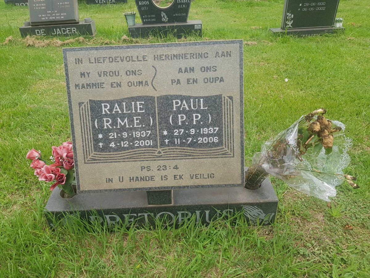 PRETORIUS P.P. 1937-2006 &amp; R.M.E. 1937-2001