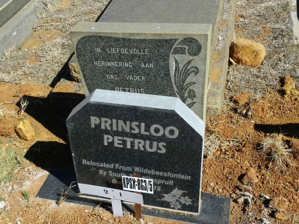 PRINSLOO Petrus 1926-1984 #1