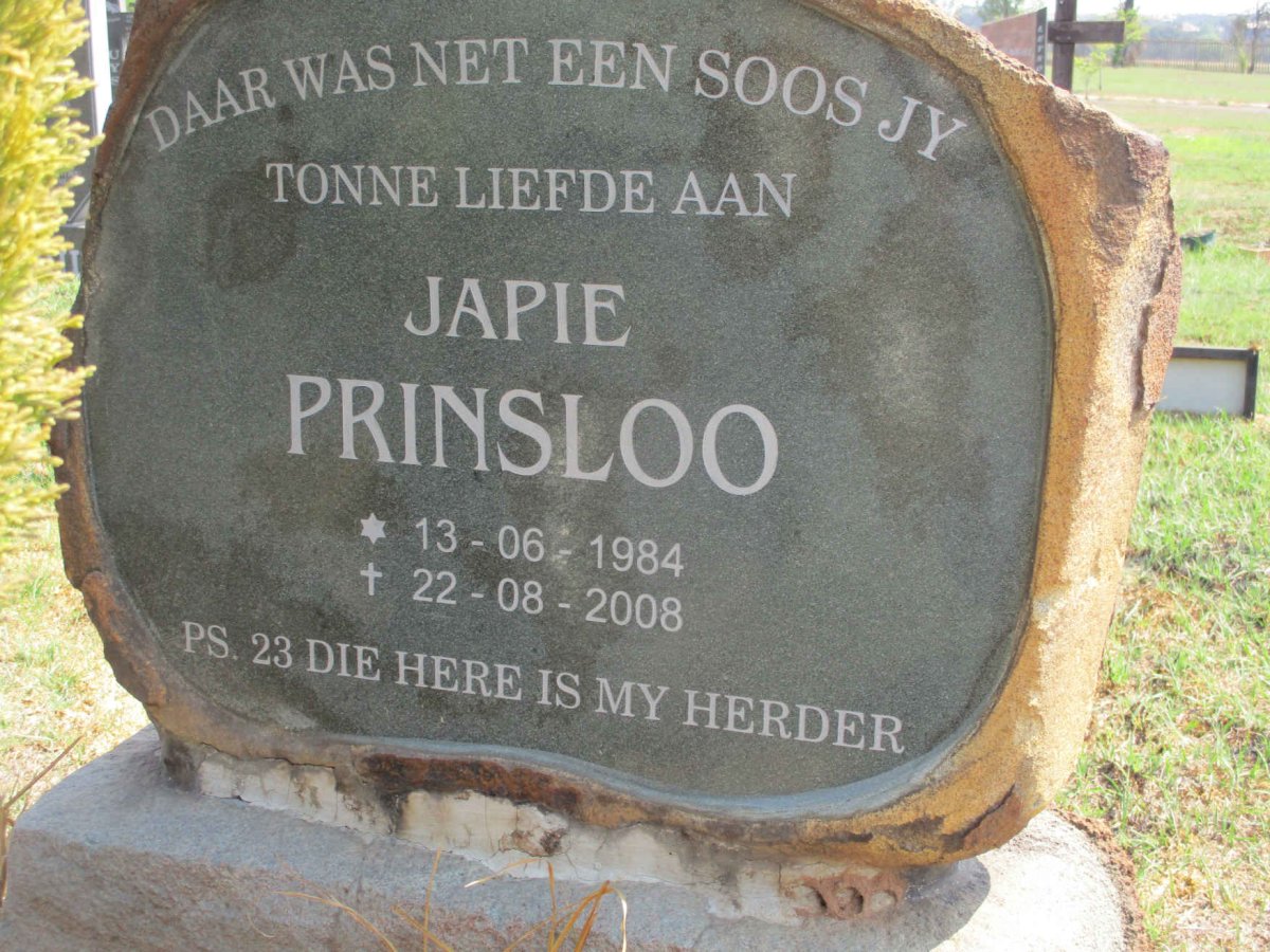 PRINSLOO Japie 1984-2008