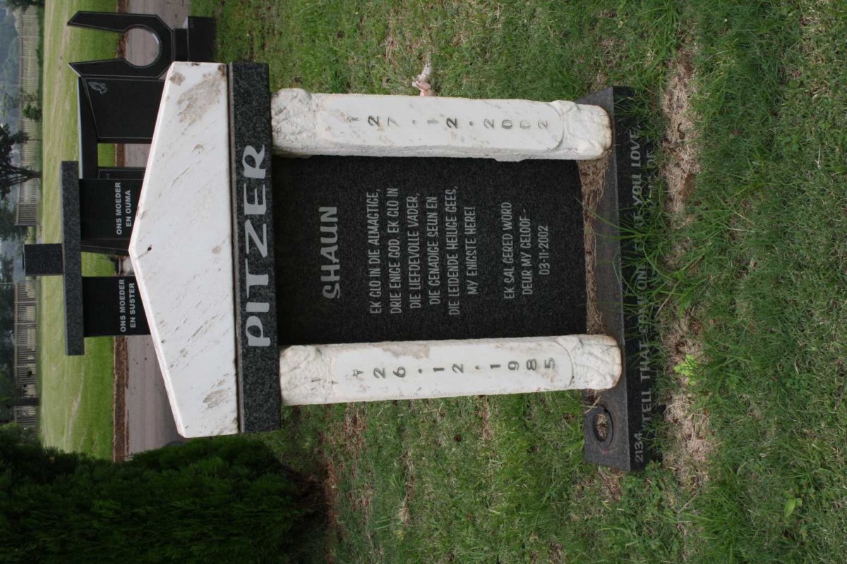PITZER Shaun 1985-2002