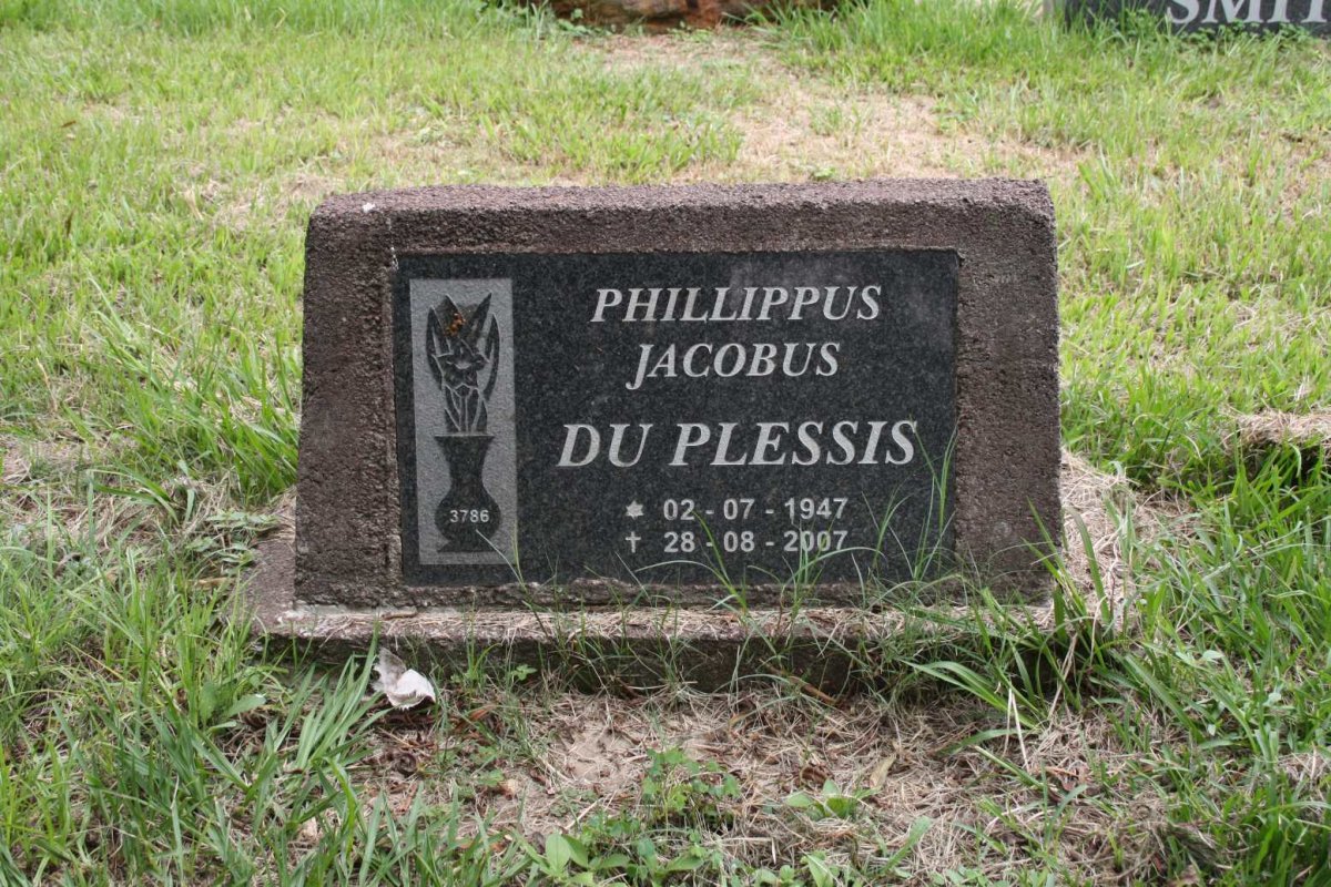 PLESSIS Phillippus Jacobus, du 1947-2007
