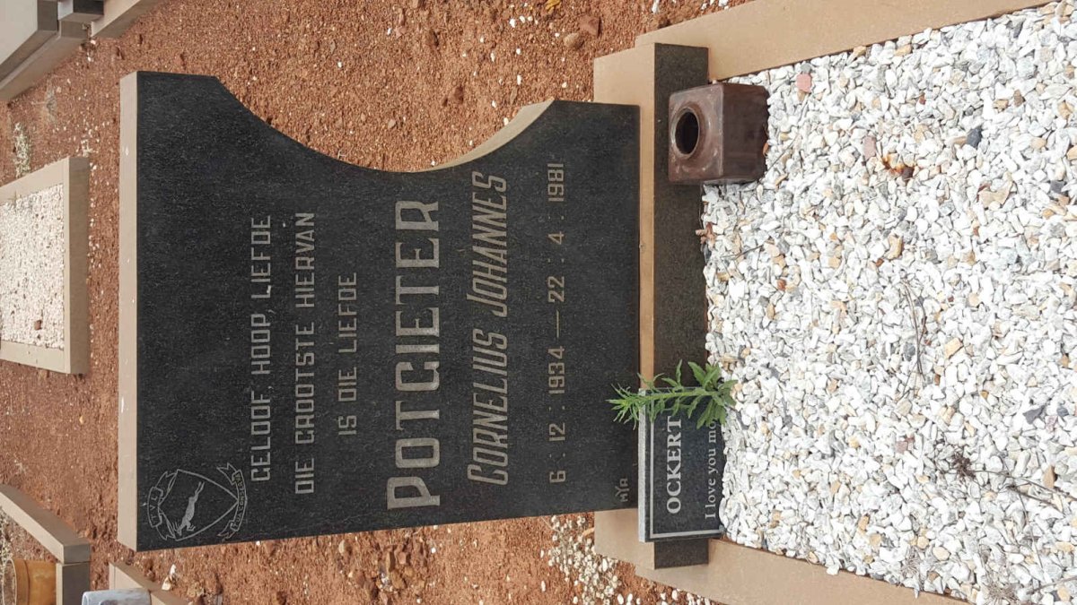 POTGIETER Cornelius Johannes 1934-1981