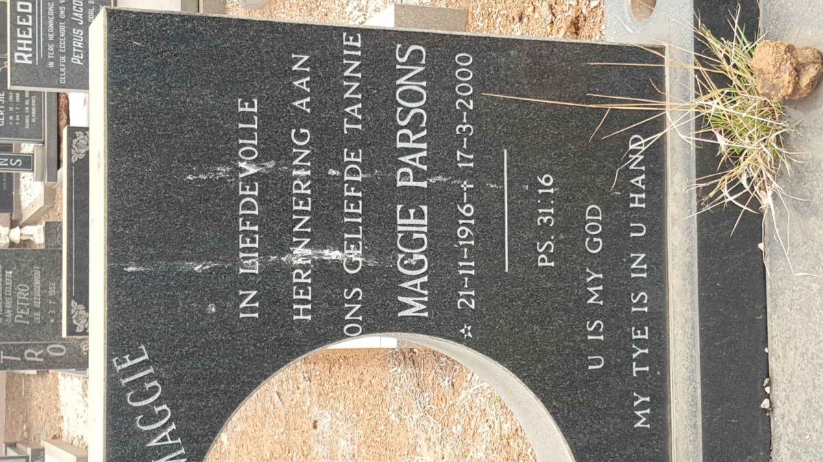 PARSONS Maggie 1916-2000 :: PARSONS Vivian Alvin 1923-1981 #4