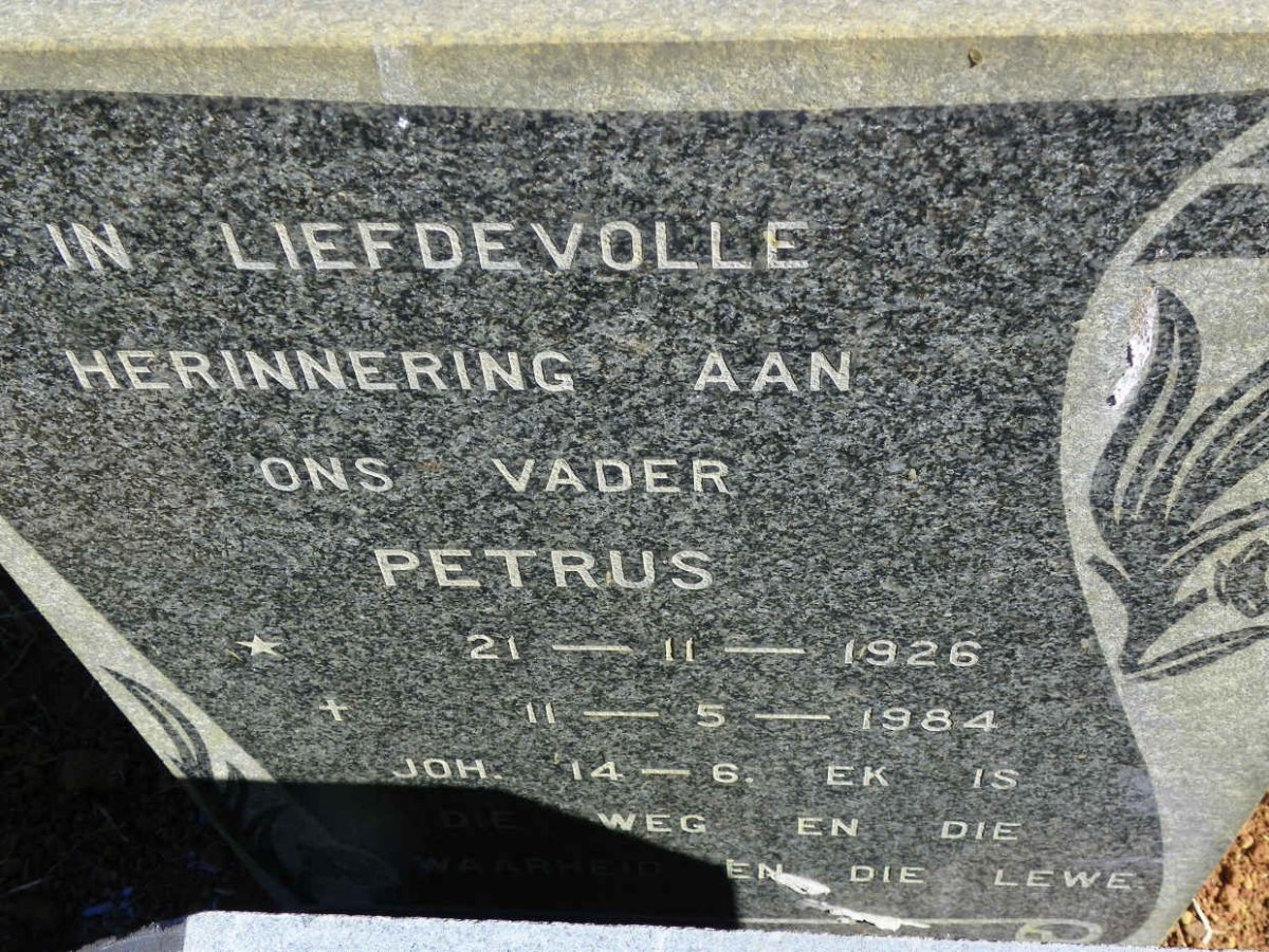 PRINSLOO Petrus 1926-1984 #3