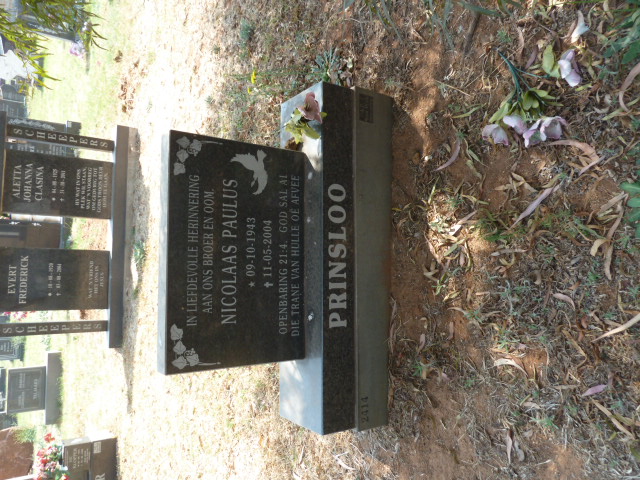 PRINSLOO Nicolaas Paulus 1943-2004