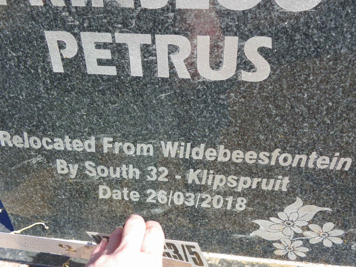 PRINSLOO Petrus 1926-1984 #2
