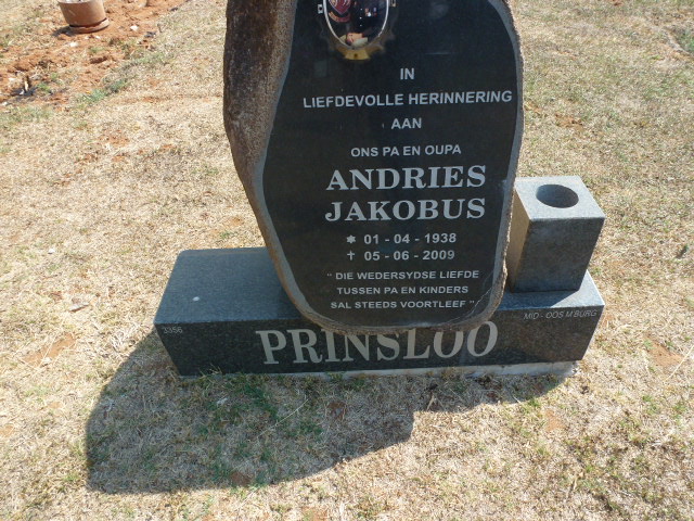 PRINSLOO Andries Jakobus 1938-2009
