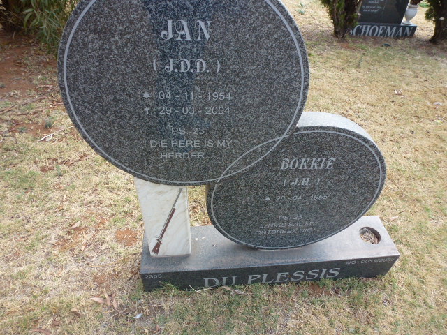 PLESSIS J.D.D., du 1954-2004 &amp; J.H. 1955-