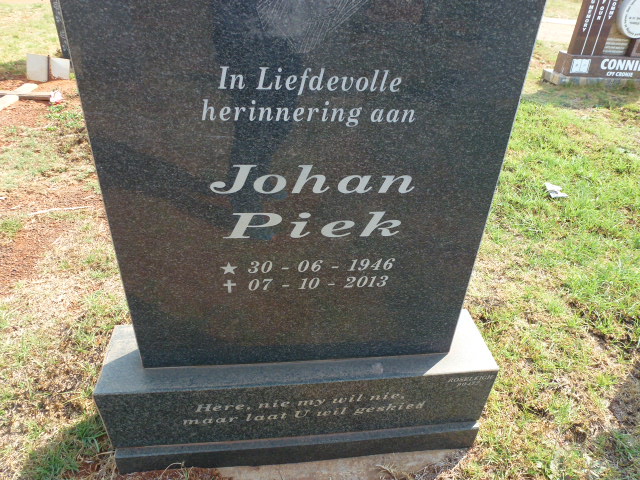 PIEK Johan 1946-2013
