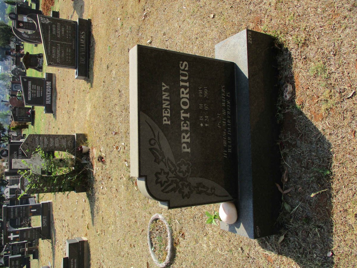 PRETORIUS Penny 1915-2003