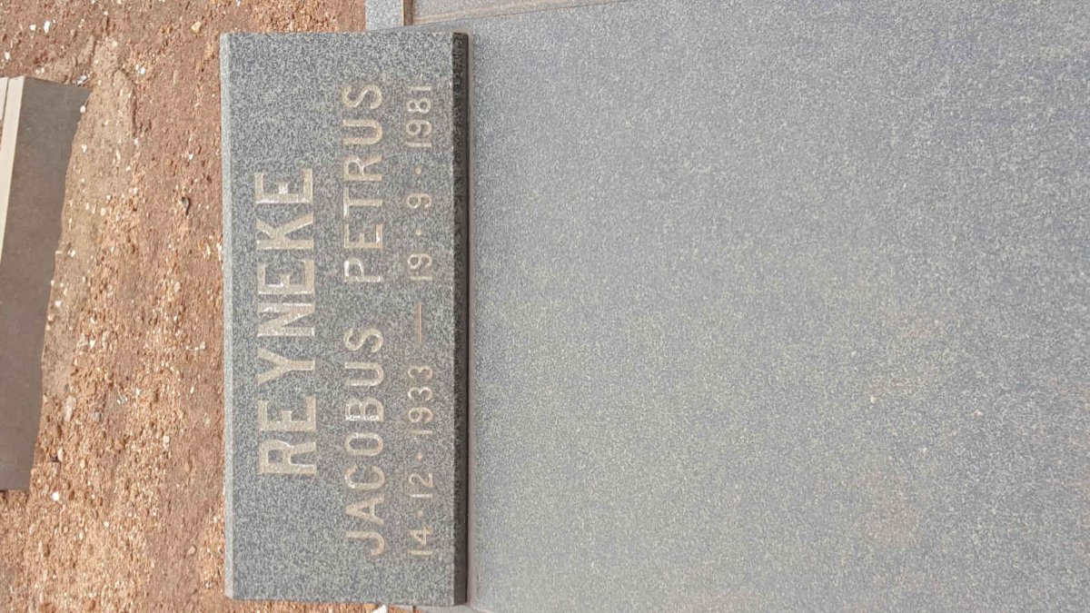REYNEKE Jacobus Petrus 1933-1981