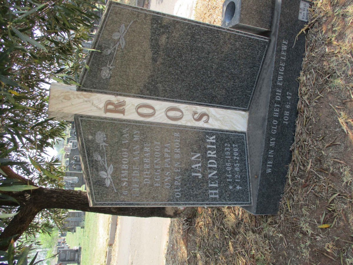 ROOS Jan Hendrik 1932-2007