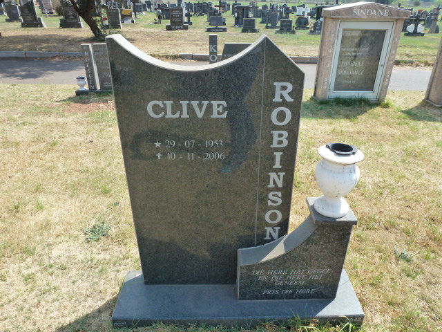 ROBINSON Clive 1953-2006